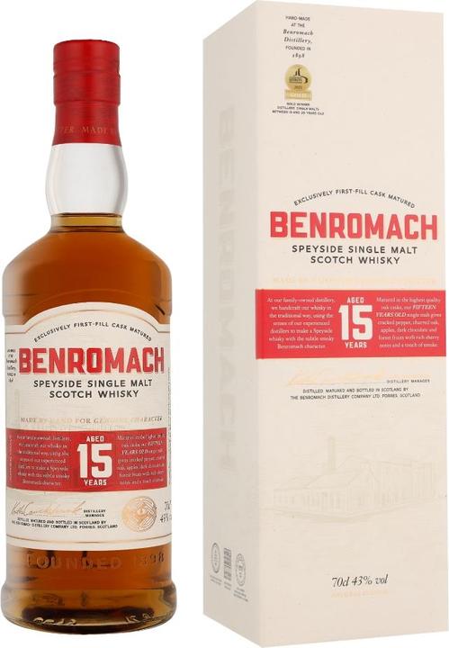 Produktbild Benromach 15 Years (Single Malt, Scotch Whisky, 1 x 70 cl)