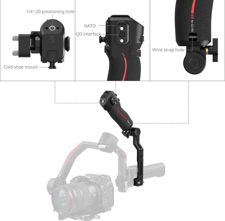 Produktbild SmallRig 4326 Focus Control Sling Handle for DJI RS Series (Gimbal Griff)