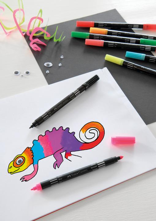 Image du produit Faber-Castell Stylos à double fibre (Multicolore, 10 x)