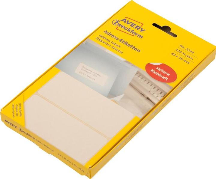 Actual product image Avery Address labels