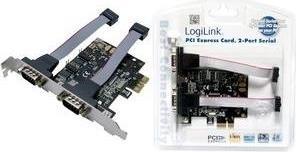 Produktbild LogiLink 2 x serielle (COM) PCIe