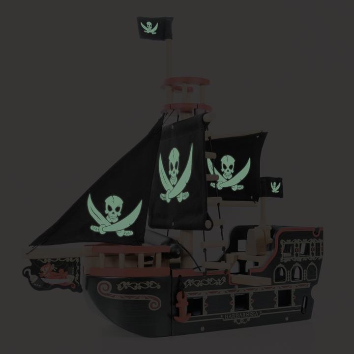 Actual product image Le Toy Van Barbarossa pirate ship