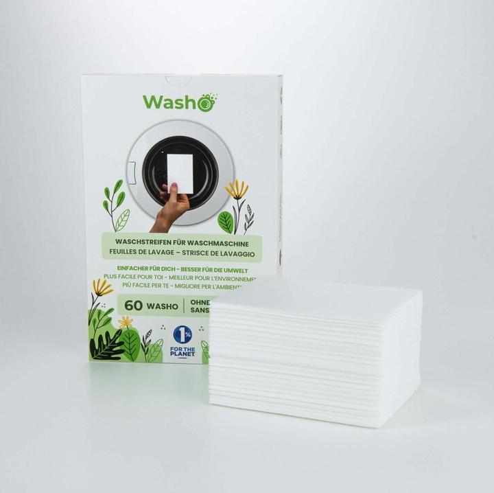 Image du produit Washo Bandelettes de lavage (60 Cycles de lavage, Linge de toilette)