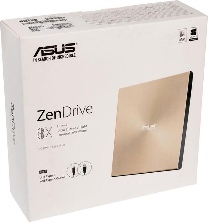 Produktbild ASUS ZenDrive U9M (DVD Brenner, DVD Laufwerk, CD Laufwerk, CD Brenner)