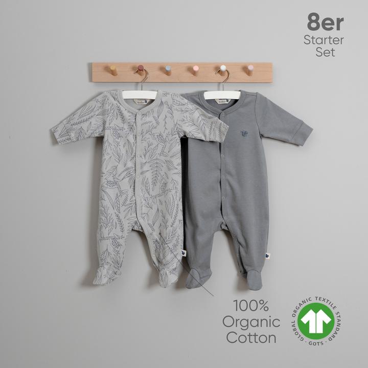 Produktbild TotsTale Premium 8-tlg. Newborn Starter-Set – Babykleidung aus Bio-Baumwolle – Geschenk zur Geburt (50, 56, 62, 68)