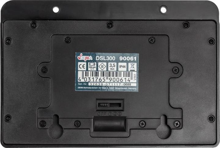 Actual product image Dema LED Sensor-Leuchte Akku Solar Bewegungsmelder Aussenleuchte Solarleuchte 300 lm (300 lm)