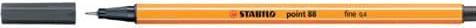 Produktbild STABILO point 88 Fineliner (Schwarzgrau, 1 x)
