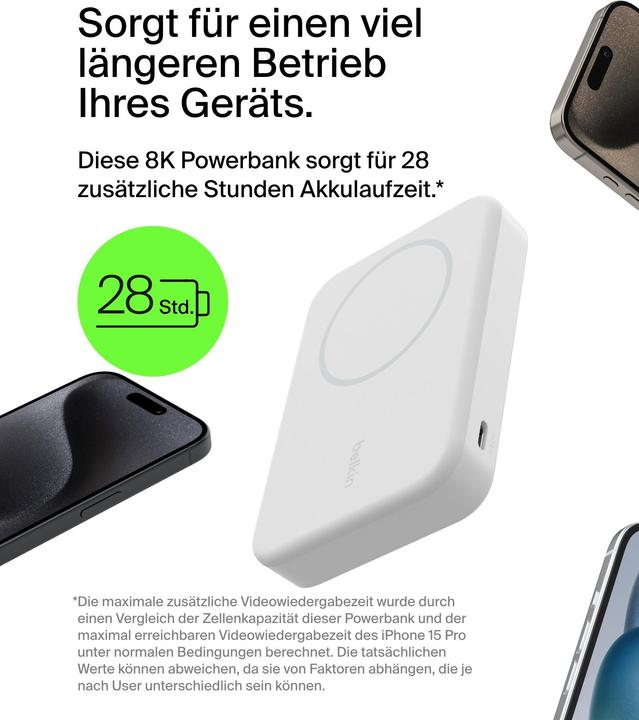 Produktbild Belkin BoostCharge Pro (8000 mAh, 20 W, 30.80 Wh)
