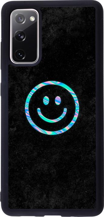 Produktbild PhoneLook Hülle Silikon schwarz Happy smiley irisirt (Samsung Galaxy S20 FE 5G)