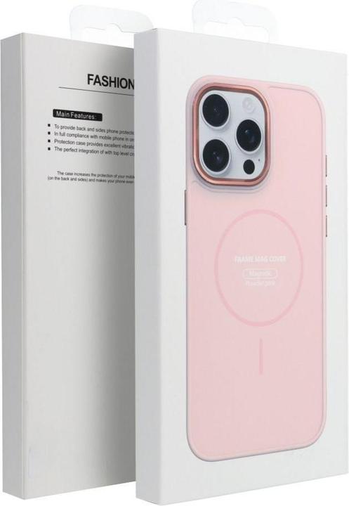 Produktbild 4Kom Back panel cover OEM FRAME MAG COVER Case compatible with MagSafe for SAMSUNG A36 powder pink (Oppo A36)