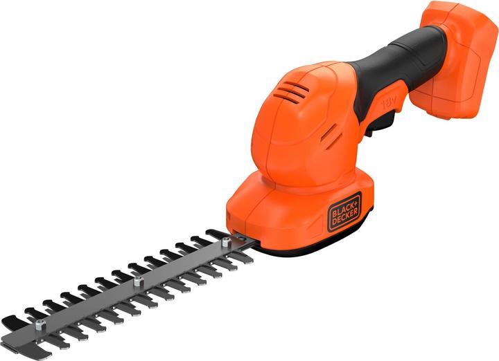 Black & Decker 18 V Akku Gras und Strauchschere ohne Akku und Ladegerät (Akkuheckenschere)