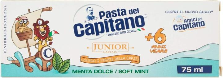Produktbild Capitano Del Toothpaste - Junior Toothpaste (mint flavor) - Toothpaste for kids 6+ - 75ml (75 ml)