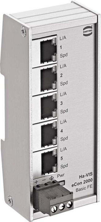 Produktbild Harting 24020050010 Eth. Switch 5x10/100 eCon 2050B-A - Switch - 0,1 Gbps (5 Ports)