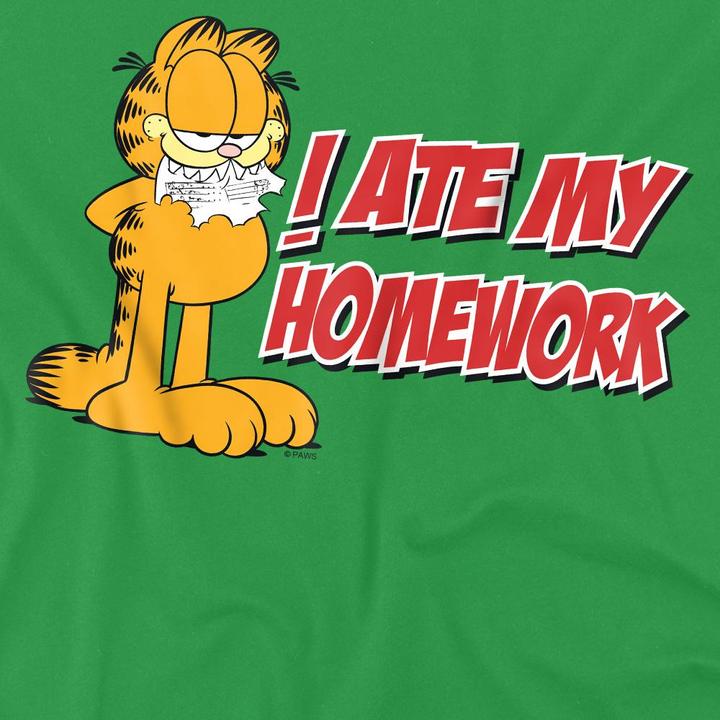 Immagine prodotto Garfield I Ate My Homework Maglietta Uomo (4XL)