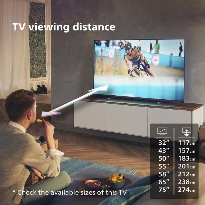 Produktbild Philips 65PUS7608/12 (65", PUS7608, LED, 4K, 2023)