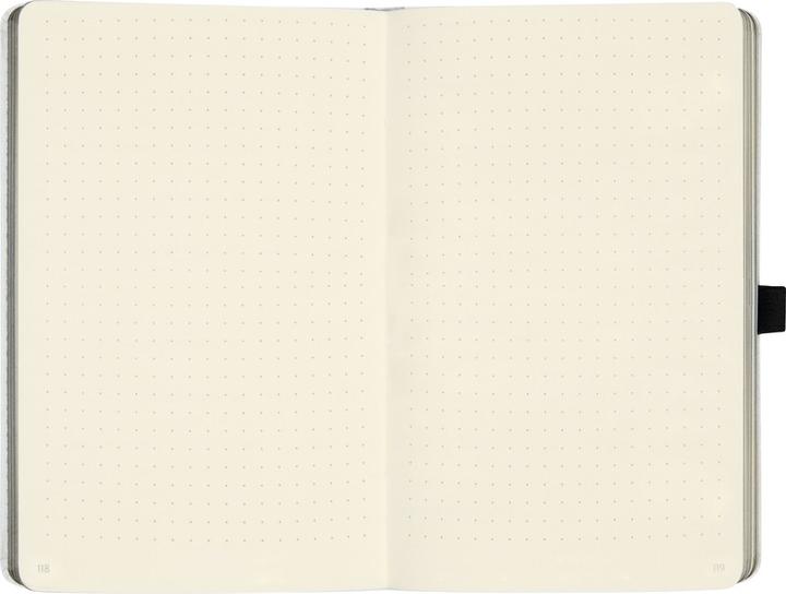 Image du produit Biella Cahier KompagnonWhiteTrend 584533.77 Fleur, pointillé 12.5x19.5cm (12,5 x 19,5 cm, Pointillés, Couverture rigide)