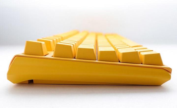 Actual product image Ducky One 3 Yellow TKL Gaming Keyboard, RGB LED - MX-Red (US) (US, Cable)
