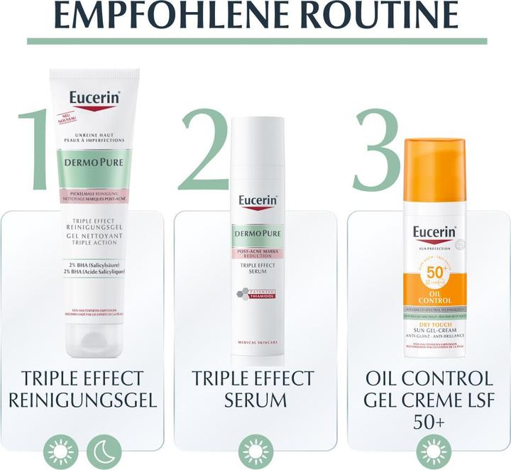Image du produit Eucerin Fluide DermoPure SPF 30 (50 ml, Crème de jour, SPF 30)