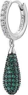 Brosway - Fancy Life Green Glitter Single Hoop Earring FLG119