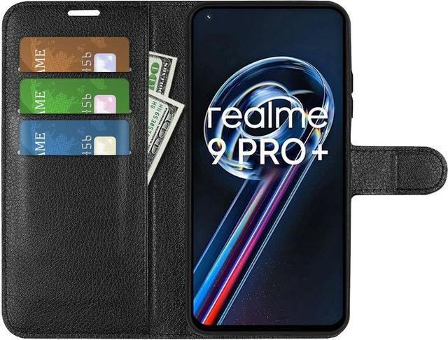 Actual product image MU Classic Litchi Leather Bookcover Series (Realme 9 Pro+)