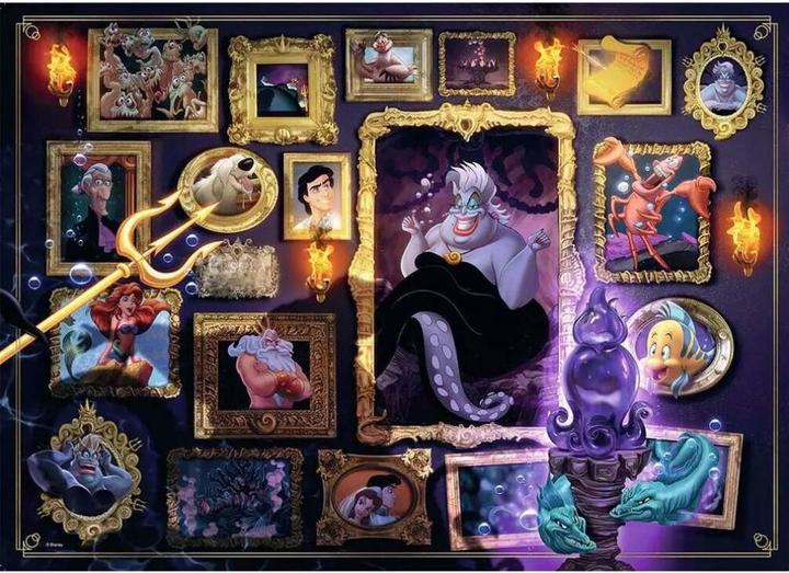 Actual product image Ravensburger Jigsaw Puzzle 1000 pieces 12000039 - Disney Villainous Ursula - The popular characters from (1000 pieces)