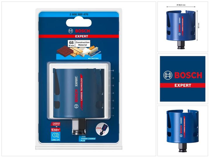 Produktbild Bosch Professional Zubehör EXPERT Construction Material Lochsäge, 68 x 60 mm (68 Millimeter)