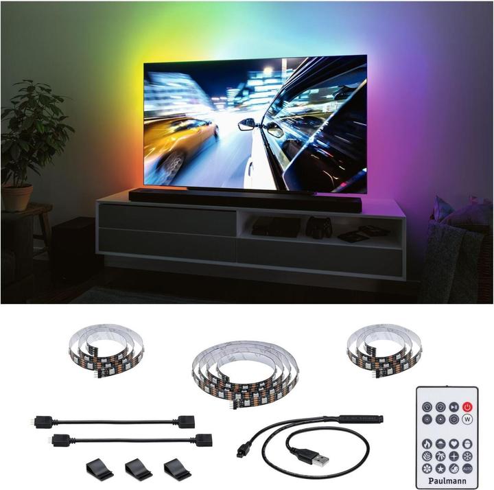 Immagine prodotto Paulmann EntertainLED USB TV Stripes RGB (RGB, 200 cm, Interno)