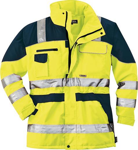 Actual product image Magni ELUTEX high-visibility parka Safety Plus, 1 piece, XL, yellow/navy, 8406 (XL)