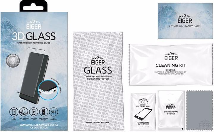 Produktbild Eiger Mountain Glass Clear Edge (1 Stück, Samsung Galaxy S20 Ultra)