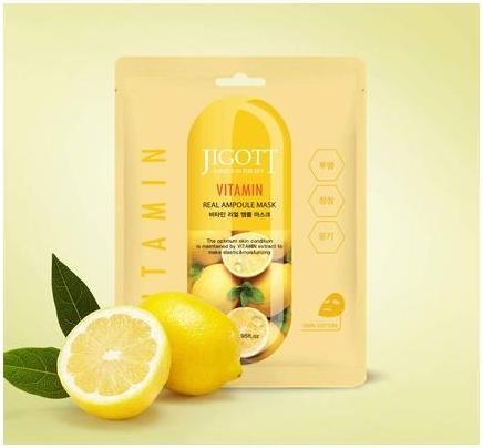 Produktbild Jigott Vitamin Real Ampoule Mask Korean Cosmetics Sheet Masks 27ml (27 ml)