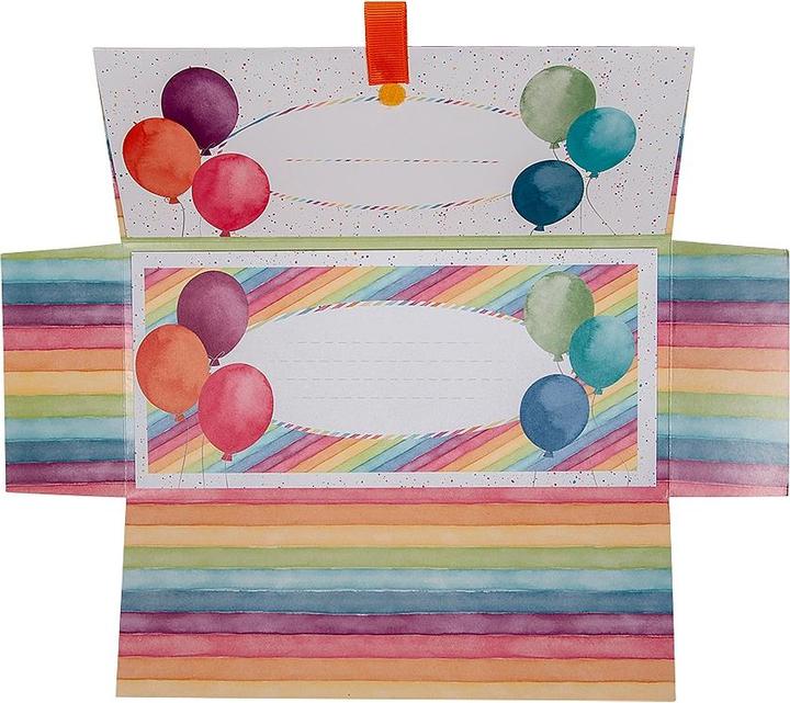 Actual product image Artebene Geschenkumschlag Happy Birthday Luftballons (Gift box, 1 x)