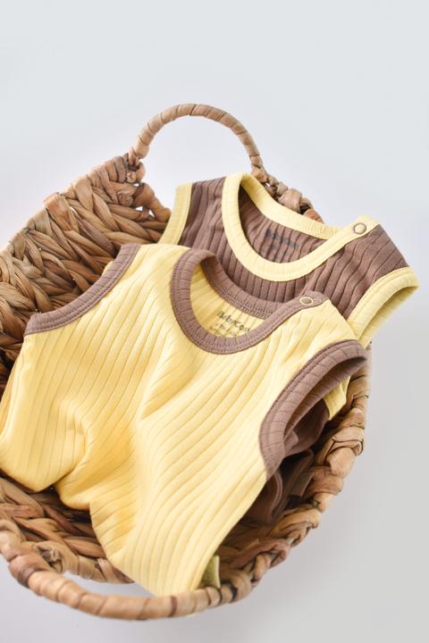 Actual product image BabyCosy Ribana 2 Pcs Sleeveles Body (68)