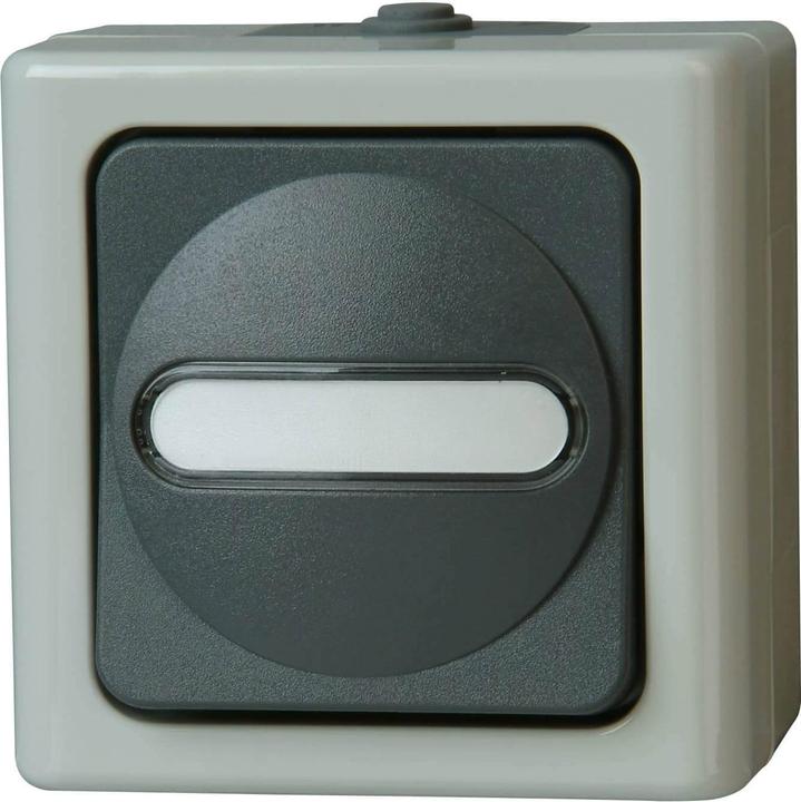 Actual product image Kopp Blue Electric Surface-mounted damp-proof pushbutton NO contact
