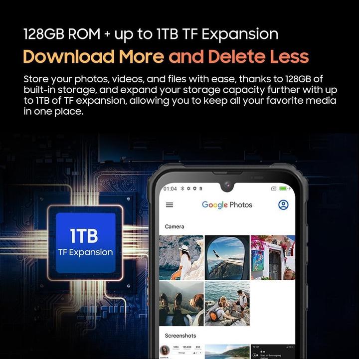 Immagine prodotto Blackview TELEFONO CELLULARE BV5300 PLUS NFC/8/128GB NERO NERO PUBBLICITÀ (128 GB, Nero, 6.10", 4G)