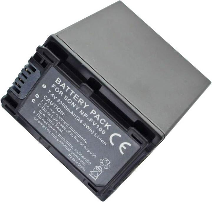 Actual product image Sony Battery NP-FV100, NP-FV90, NP-FV70 Battery NP-FV30, NP-FV50, NP-FH30, NP-FH40, NP-FH50 (Camera battery)