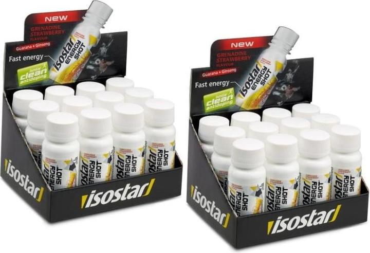 Isostar Energy Shot 24 x 60 ml (Erdbeere, 24 x)