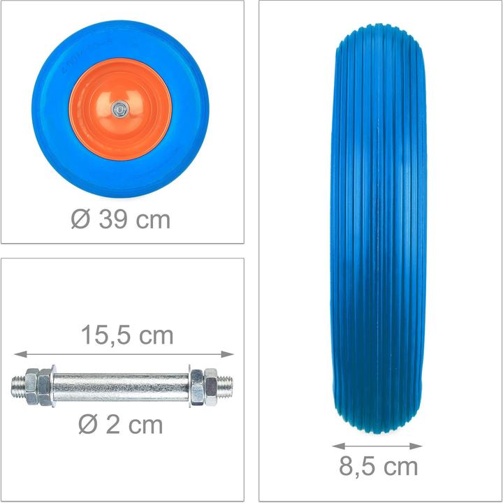 Image du produit Relaxdays Roue de brouette