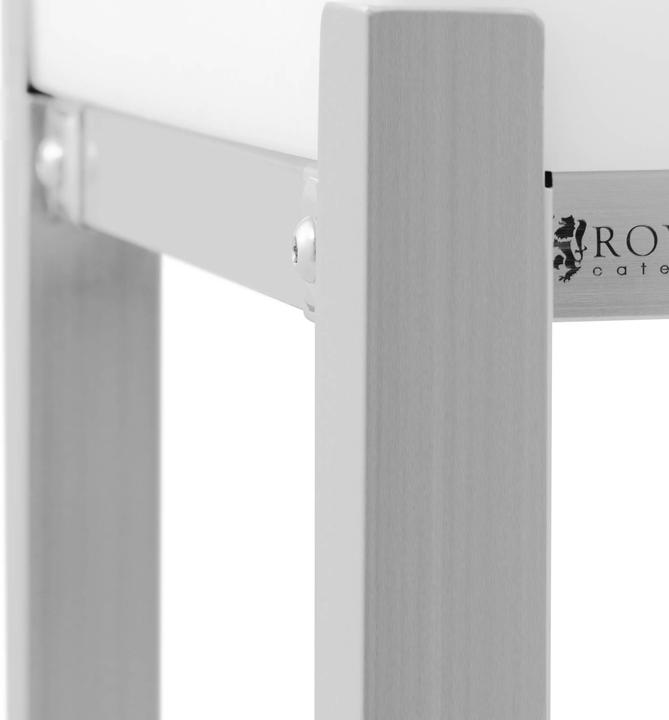 Produktbild Royal Catering Metzgerblock Hackklotz Fleischerblock 40 x 50 cm Edelstahl/Kunststoff