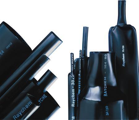 Actual product image Raychem Heat shrink tubing with adhesive Ø10/3-1000mm MWTM medium wall black
