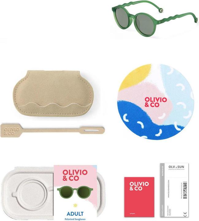 Image du produit Olivo & Co Sonnenbrille TEEN & ADULT Oval Classic Olive grün