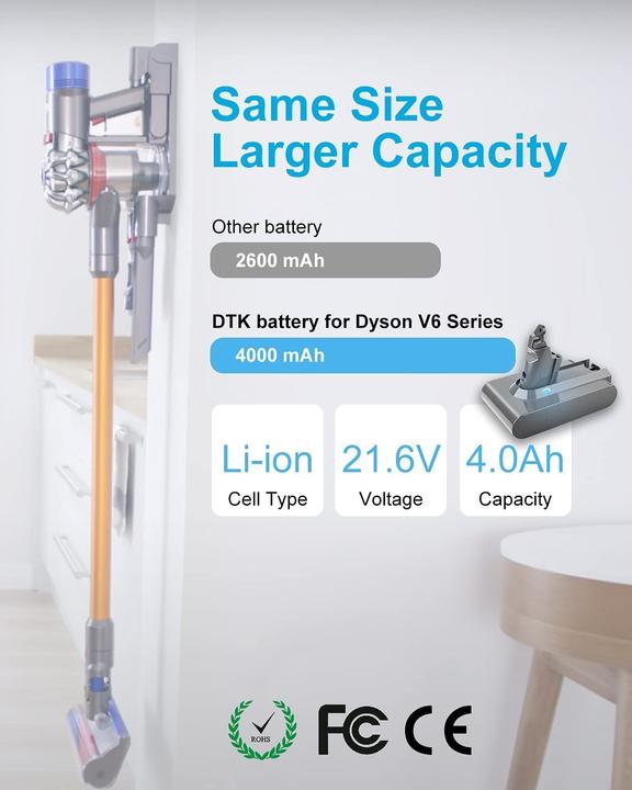 Immagine prodotto DTK Batteria di ricambio per aspirapolvere Dyson V6