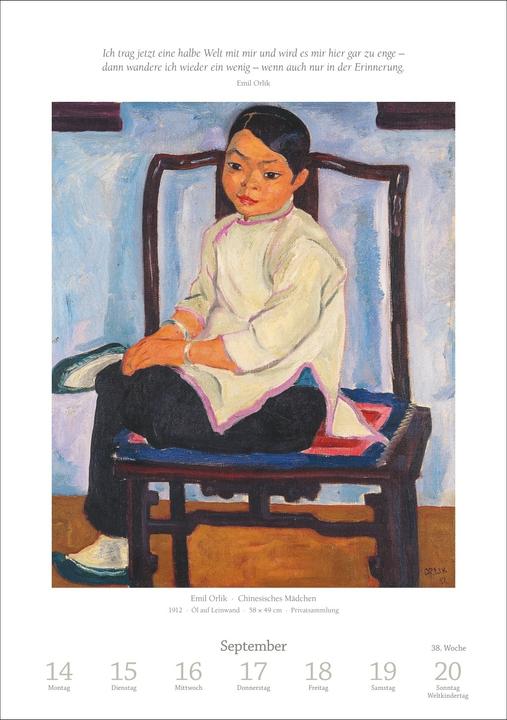 Produktbild Harenberg Kunst Wochen-Kulturkalender 2026 - 53 Meisterwerke der Malerei (Harter Einband, Deutsch)