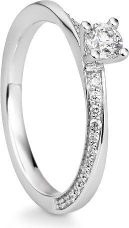 Breuning RING - BRILL. 0,343 Ct. H/si (62, 750/18 K Gold)