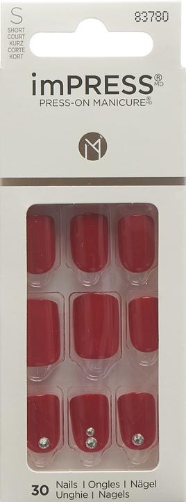 Actual product image KISS Artificial nails set Kill Heals 30 pieces (Artificial nails, Red)