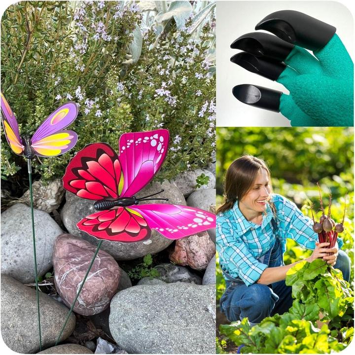 Immagine prodotto Hermex Set di attrezzi da giardino da 41 pezzi con borsa Cura del giardino Attrezzi da giardino