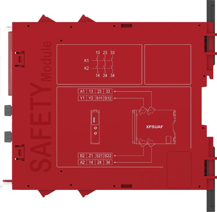 Produktbild Schneider Electric Sicherheitsrelais 6FKT 1K 3S 1T 48-240VSK XPSUAF33AP