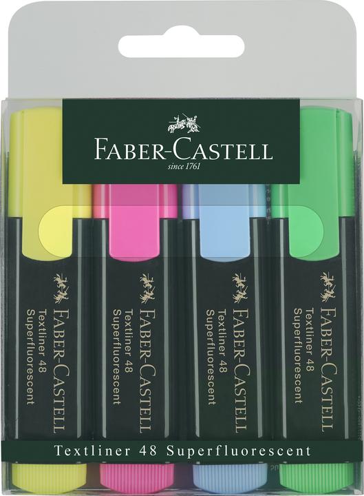 Produktbild Faber-Castell Textmarker Textliner 50 (Mehrfarbig, 5 mm, 4 x)