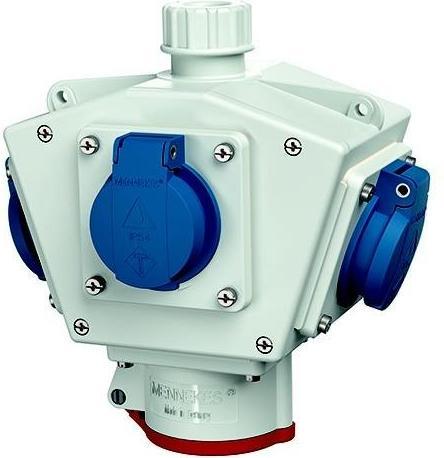 Immagine prodotto Mennekes MEN 92658 Combinazione di prese Delta-Box (4 x, CEE, CEE 7/3)