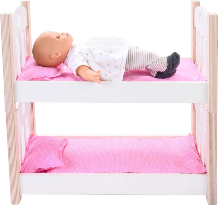 Produktbild Weible Puppen-Etagenbett rosa/weiss