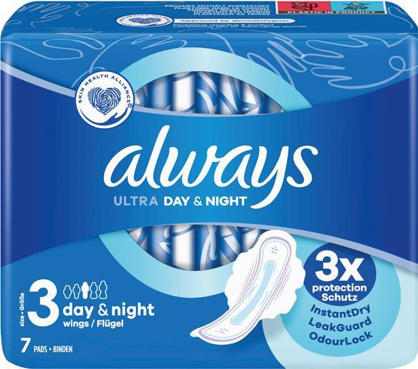 Always Ultra 7's Night w. Wings - Bundle (1 x, Damenbinden)